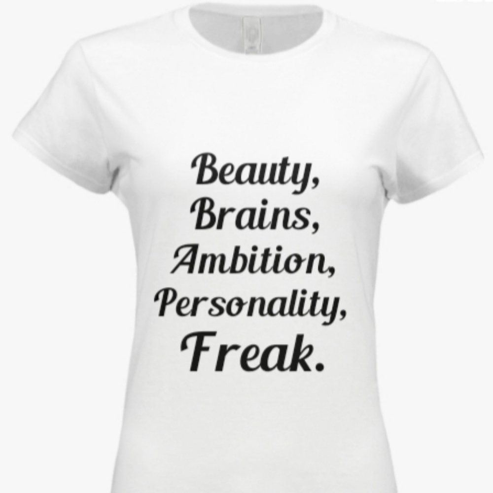 Custom made Womens descriptive tshirt